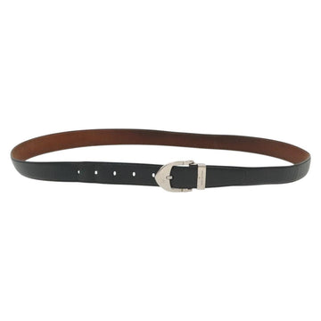 LOUIS VUITTON Taiga Ceinture Classic Belt 49.2"" Black LV Auth 138132