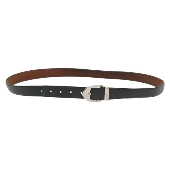 LOUIS VUITTON Taiga Ceinture Classic Belt 49.2"" Black LV Auth 138132