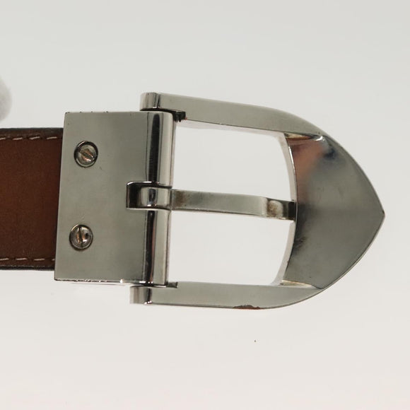 LOUIS VUITTON Taiga Ceinture Classic Belt 49.2"" Black LV Auth 138132