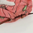 LOEWE Drawstring Pouch Canvas Pink Auth 138135-6