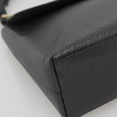 GUCCI Bamboo Hand Bag Leather Gold Charcoal gray 001 3444 1887 Auth 138139-14