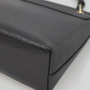 GUCCI Bamboo Hand Bag Leather Gold Charcoal gray 001 3444 1887 Auth 138139-15