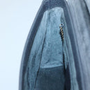 GUCCI Bamboo Hand Bag Leather Gold Charcoal gray 001 3444 1887 Auth 138139-20