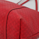 GUCCI Micro GG Canvas Micro Guccissima Bag Leather Red Gold 309613 Auth 138140-10