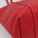 GUCCI Micro GG Canvas Micro Guccissima Bag Leather Red Gold 309613 Auth 138140-11