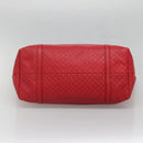 GUCCI Micro GG Canvas Micro Guccissima Bag Leather Red Gold 309613 Auth 138140-9
