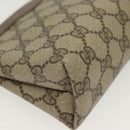 GUCCI GG Supreme Pouch PVC Beige 89 01 020 Auth 138143-15