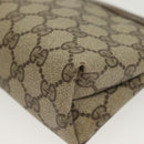 GUCCI GG Supreme Pouch PVC Beige 89 01 020 Auth 138143-16