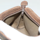 GUCCI GG Supreme Pouch PVC Beige 89 01 020 Auth 138143-18