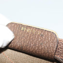 GUCCI GG Supreme Pouch PVC Beige 89 01 020 Auth 138143-12