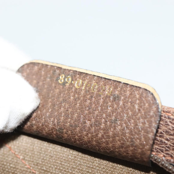 GUCCI GG Supreme Pouch PVC Beige 89 01 020 Auth 138143