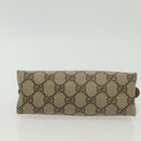 GUCCI GG Supreme Pouch PVC Beige 89 01 020 Auth 138143-6