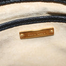 Miu Miu Hand Bag Leather 2way Black Gold Auth 138148-23
