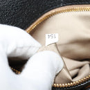 Miu Miu Hand Bag Leather 2way Black Gold Auth 138148-11