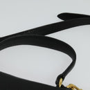 Miu Miu Hand Bag Leather 2way Black Gold Auth 138148-14