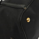 PRADA Tote Bag Canvas Black Gold Auth 138150-10