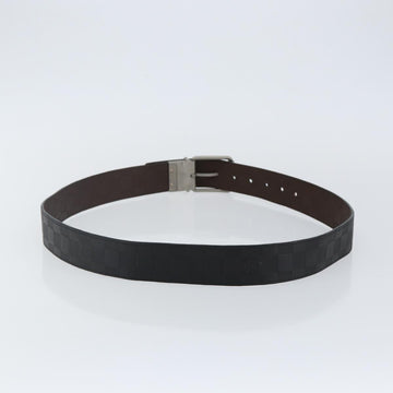 LOUIS VUITTON Damier Infini Ceinture Reversible Belt Black M91450 Auth 138158 - 0