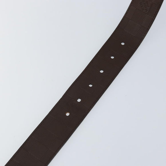 LOUIS VUITTON Damier Infini Ceinture Reversible Belt Black M91450 Auth 138158
