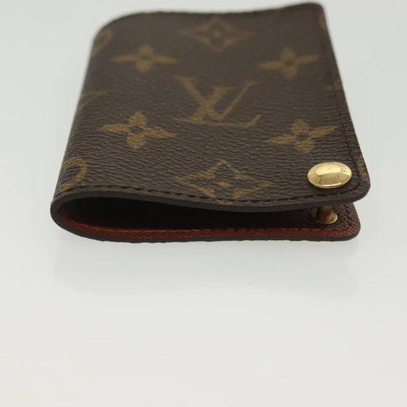 LOUIS VUITTON Monogram Porto Cartes Crdit Pression Card Case M60937 Auth 138159