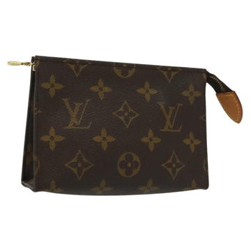 LOUIS VUITTON Monogram Poche Toilette 15 Pouch M47546 LV Auth 138160