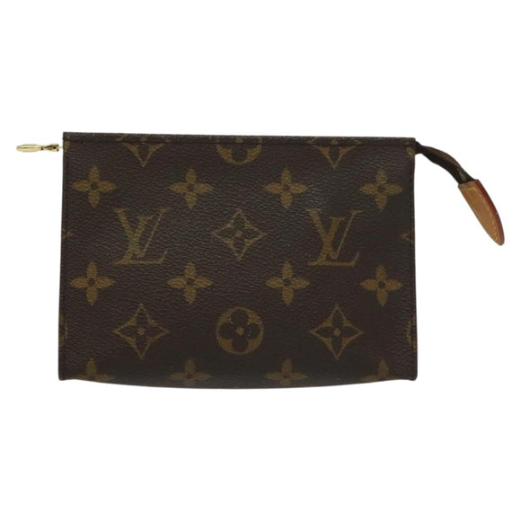 LOUIS VUITTON Monogram Poche Toilette 15 Pouch M47546 LV Auth 138160