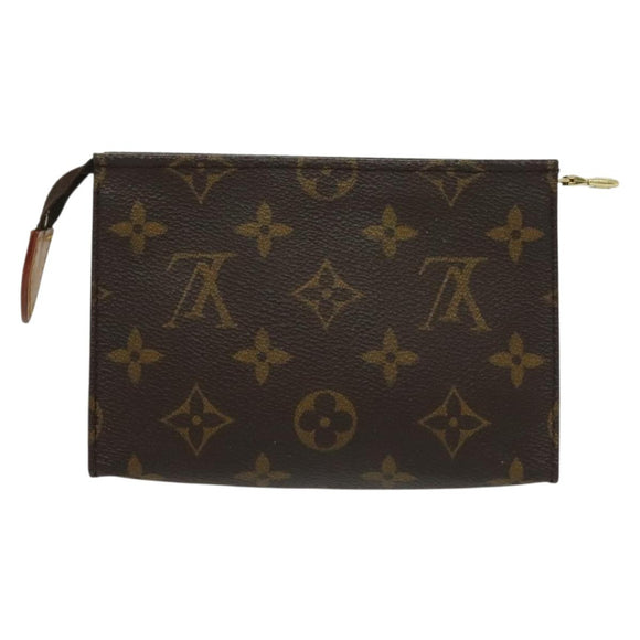 LOUIS VUITTON Monogram Poche Toilette 15 Pouch M47546 LV Auth 138160