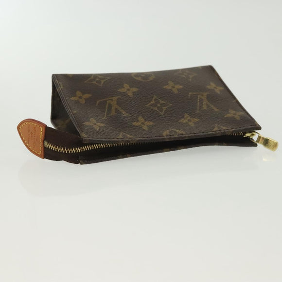 LOUIS VUITTON Monogram Poche Toilette 15 Pouch M47546 LV Auth 138160