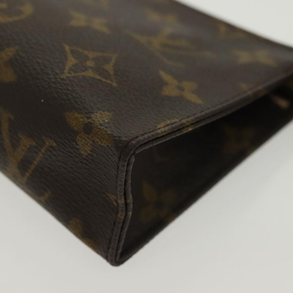 LOUIS VUITTON Monogram Poche Toilette 15 Pouch M47546 LV Auth 138160