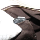 Miu Miu Chain Shoulder Bag Leather 2way White Gold Auth 138166-25