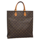 LOUIS VUITTON Monogram Sac Plat Hand Bag M51140 LV Auth 138172-1