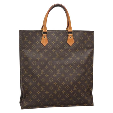 LOUIS VUITTON Monogram Sac Plat Hand Bag M51140 LV Auth 138172