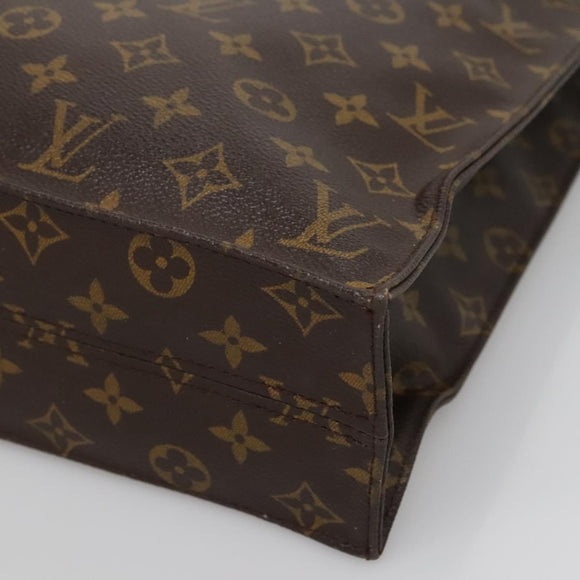LOUIS VUITTON Monogram Sac Plat Hand Bag M51140 LV Auth 138172