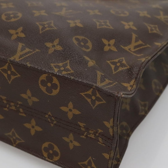 LOUIS VUITTON Monogram Sac Plat Hand Bag M51140 LV Auth 138172