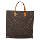 LOUIS VUITTON Monogram Sac Plat Hand Bag M51140 LV Auth 138172-2