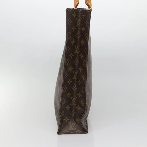 LOUIS VUITTON Monogram Sac Plat Hand Bag M51140 LV Auth 138172