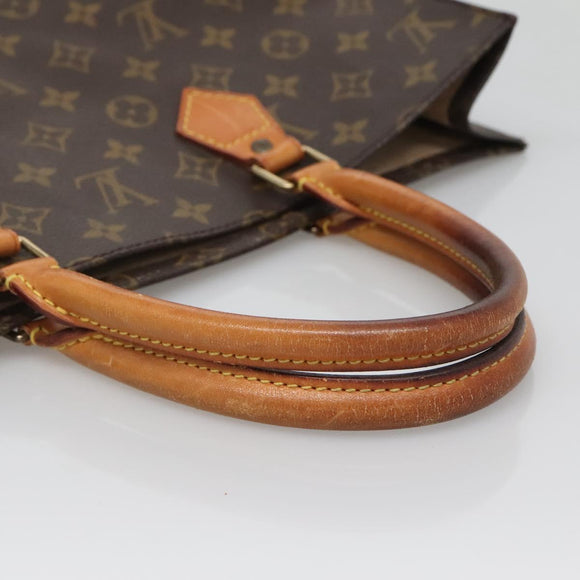 LOUIS VUITTON Monogram Sac Plat Hand Bag M51140 LV Auth 138172