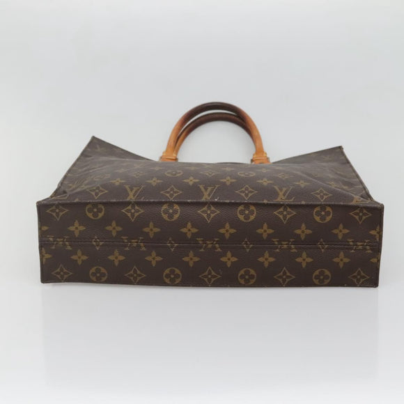 LOUIS VUITTON Monogram Sac Plat Hand Bag M51140 LV Auth 138172