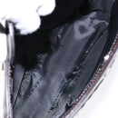 BURBERRY Nova Check Shoulder Bag Canvas Beige Silver Auth 138176-11