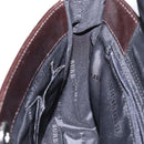BURBERRY Nova Check Umhängetasche Canvas Beige Silber Auth 138176-18