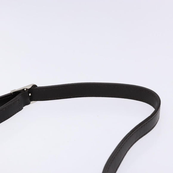 BURBERRY Nova Check Shoulder Bag Canvas Beige Silver Auth 138176