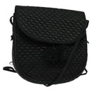 BOTTEGA VENETA Shoulder Bag Satin Black Gold Auth 138179-1