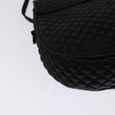 BOTTEGA VENETA Shoulder Bag Satin Black Gold Auth 138179-16