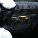 BOTTEGA VENETA Shoulder Bag Satin Black Gold Auth 138179-18