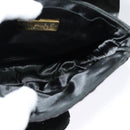 BOTTEGA VENETA Shoulder Bag Satin Black Gold Auth 138179-19