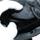 BOTTEGA VENETA Shoulder Bag Satin Black Gold Auth 138179-12