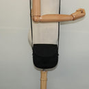 BOTTEGA VENETA Shoulder Bag Satin Black Gold Auth 138179-21