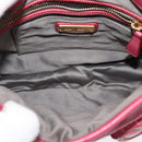 Miu Miu Matelasse Hand Bag Leather 2way Pink Gold Auth 138180-21