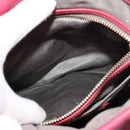 Miu Miu Matelasse Hand Bag Leather 2way Pink Gold Auth 138180-24