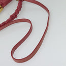 Miu Miu Matelasse Hand Bag Leather 2way Pink Gold Auth 138180-9