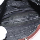 LOEWE Shoulder Bag Leather Brown Silver Auth 138181-11